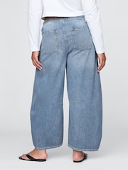 Gap Blue Mid Rise UltraSoft Easy Horseshoe Jeans - Image 6 of 7