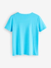 Gap Light Blue Crew Neck Vintage 100% Organic Cotton Short Sleeve T-Shirt - Image 2 of 4
