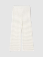 Wit - Gap 100% katoenen gehaakte enkellange broek - Image 2 of 2