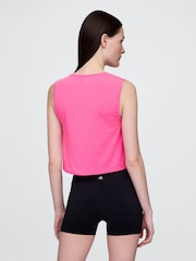 Rosa - Camiseta sin mangas corta y ajustada en tejido transpirable de Gap - Imagen 2 de 3