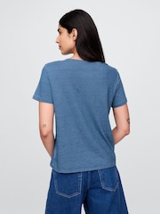 Azul oscuro - Gap camiseta vintage de manga corta - Imagen 2 de 5