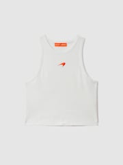 Reiss White Anniston McLaren F1 Team Cotton Logo Vest - Image 2 of 6