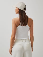 Reiss White Anniston McLaren F1 Team Cotton Logo Vest - Image 4 of 6
