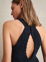 Reiss Navy Blair Dress - Image 4 of 6