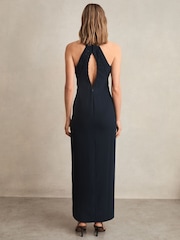 Reiss Navy Blair Dress - Image 5 of 6