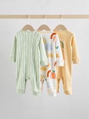 Yellow Baby Footless Character Sleepsuits 3 Pack (0mths-3yrs) - Image 2 of 15