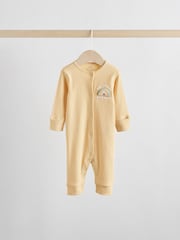 Yellow Baby Footless Character Sleepsuits 3 Pack (0mths-3yrs) - Image 7 of 15