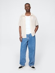 Gap Beige Crochet Knit Shirt - Image 3 of 5
