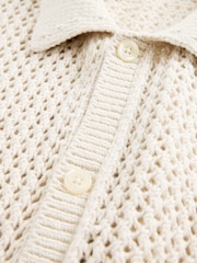 Gap Beige Crochet Knit Shirt - Image 5 of 5