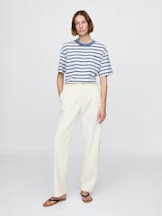 Gap White DÔEN Pleated Denim Trousers - Image 4 of 8