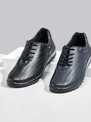 Hotter Regular Fit Tone II Lace-Up Black Shoes - Slika 4 iz 6