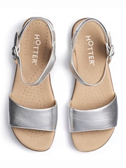 Hotter Silver Regular Fit Tropic Buckle Sandals - Image 4 of 4