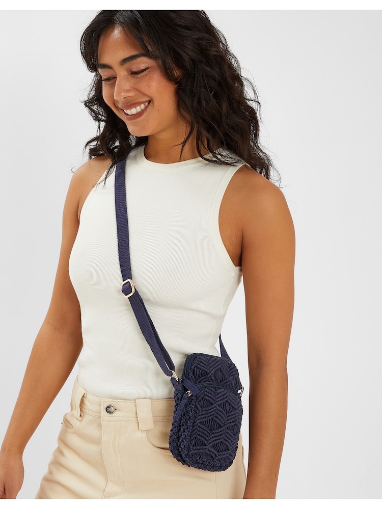 Torbica za telefon Accessorize Macrame - Slika 1 iz 6