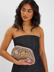 Bolso cartera de mano con cuentas florales de Accessorize - Imagen 5 de 5