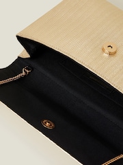 Accessorize Gold Metallic Fold-Over Clutch Bag - Image 5 of 6
