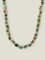 Accessorize 14ct pläterat stenpärlhalsband - Bild 1 av 5