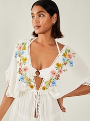 Accessorize Floral Embroidered Kaftan - Imagen 2 de 4