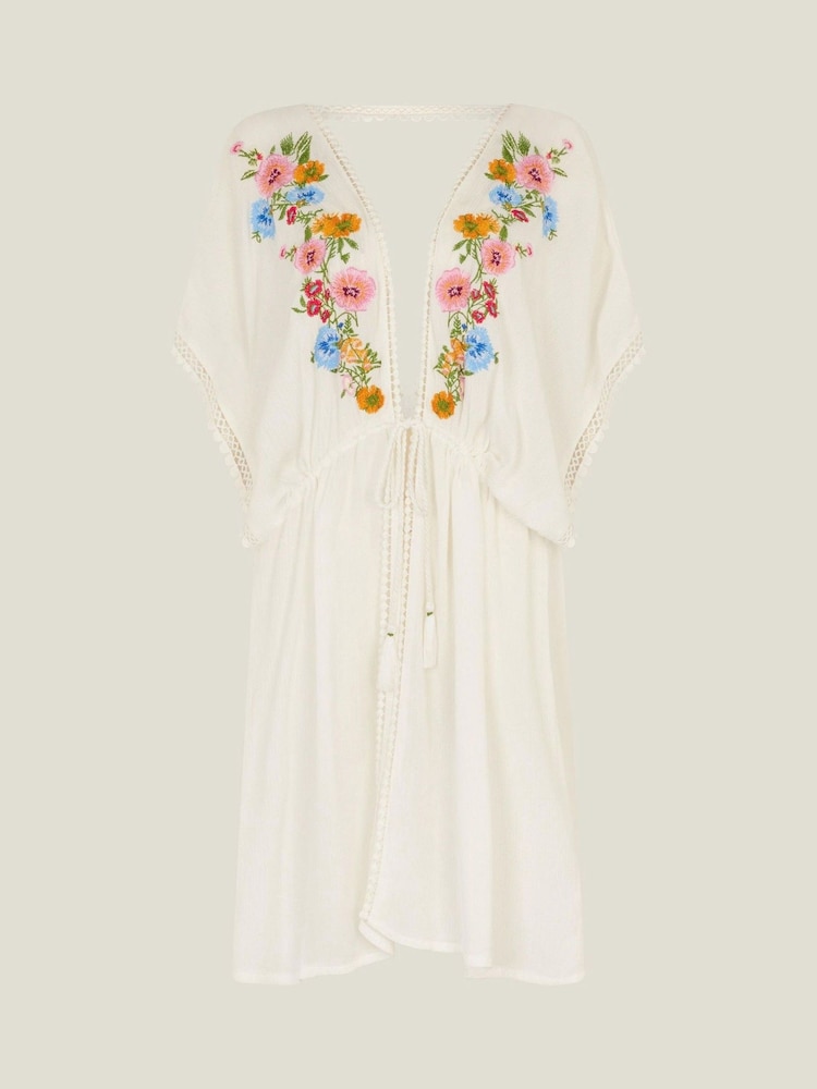 Accessorize Floral Embroidered Kaftan - Imagen 4 de 4