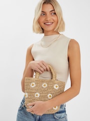 Accessorize Raffia Daisy ročne torbice - Slika 5 iz 5