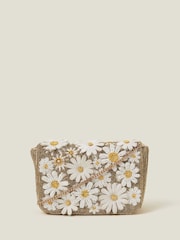 Accessorize Hand Beaded 3D Floral Crossbody Bag - Imagen 1 de 5