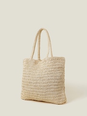 Nakupovalna torba Accessorize Raffia Daisy - Slika 2 iz 4