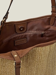 Nakupovalna torba Accessorize V kovinskih barvah Raffia - Slika 4 iz 5