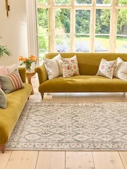 Hug Rug Natural and Green British Made Washable English Garden Rug - Image 3 of 5