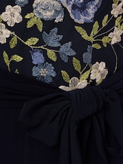 Adrianna Papell Blue Embroidered Combo Jumpsuit - Imagen 6 de 6
