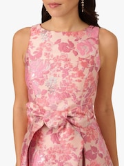 Adrianna Papell Pink Sleeveless Tie Front Dress - Image 4 of 6