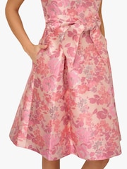 Adrianna Papell Pink Sleeveless Tie Front Dress - Image 5 of 6