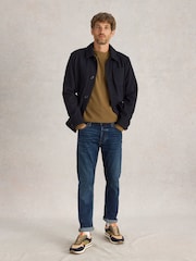 أزرق فاتح - White Stuff Eastwood Zip Fly Straight Jeans - صورة 3 من 7