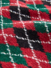 Green/Red Argyle Knitted Dog Jumper With Wool - Image 6 of 8