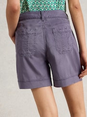 White Stuff Purple Mollie Combat Shorts - Image 4 of 6