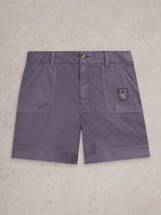 White Stuff Purple Mollie Combat Shorts - Image 5 of 6