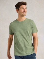 White Stuff Green 100% Cotton Abersoch Short Sleeve T-Shirt - Image 1 of 6