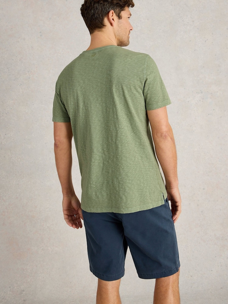 White Stuff Green 100% Cotton Abersoch Short Sleeve T-Shirt - Image 2 of 6