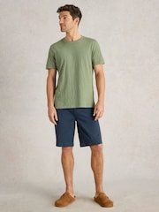 White Stuff Green 100% Cotton Abersoch Short Sleeve T-Shirt - Image 3 of 6