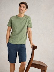 White Stuff Green 100% Cotton Abersoch Short Sleeve T-Shirt - Image 4 of 6
