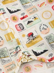 White Stuff Natural Finsbury Travel 100% Cotton Printed Shirt - Image 7 of 7