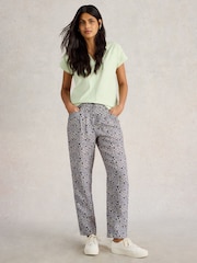 White Stuff Blue Rowena 100% Linen Trousers - Image 1 of 6