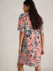 White Stuff Pink Ash 100% Linen Dress - Image 2 of 6