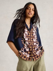 White Stuff Blue Bella Blend Resort Shirt - Image 1 of 6