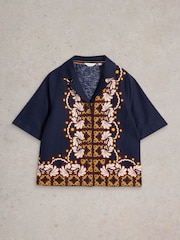 White Stuff Blue Bella Blend Resort Shirt - Image 5 of 6