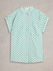 White Stuff Green Ellie 100% Organic Cotton Shirt - Image 5 of 6