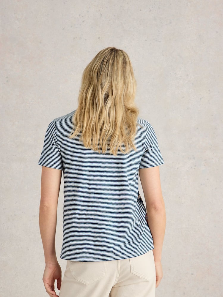 White Stuff White 100% Cotton Abbie T-Shirt - Image 2 of 6 White Stuff White 100% Cotton Abbie T-Shirt - Image 2 of 6