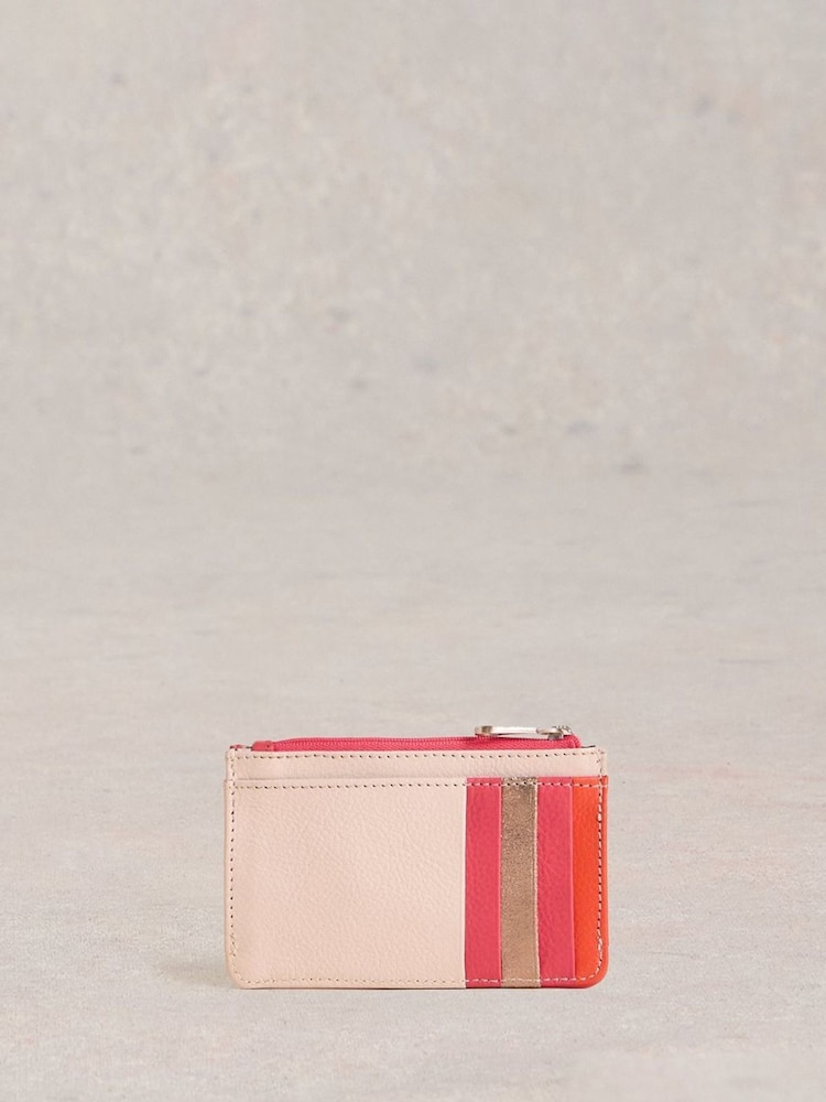 White Stuff Cream/Orange Celia Card Holder Purse - Image 1 of 4 White Stuff Cream/Orange Celia Card Holder Purse - Image 1 of 4