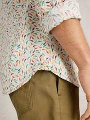 White Stuff White Salcombe Chillis Printed Shirt - Image 4 of 6