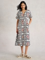 White Stuff White 100% Linen Dress - Image 1 of 6