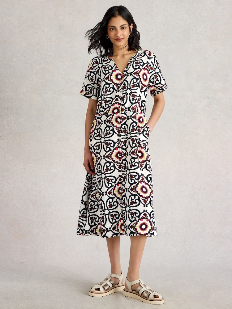 White Stuff White 100% Linen Dress - Image 1 of 6