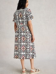 White Stuff White 100% Linen Dress - Image 2 of 6